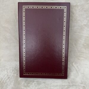 Vintage Thompson Genuine Bonded Leather Photo Album Burgundy 3 Ring Unused